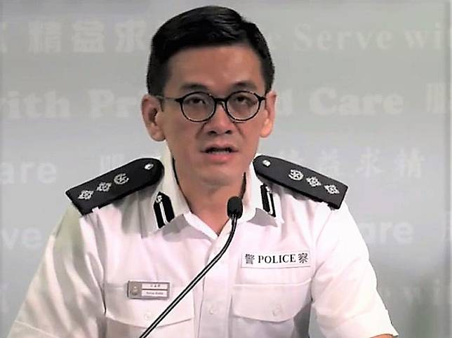 江永祥澄清被割頸警員是本港警察 (香港警察facebook)