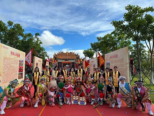 台灣媽祖會大甲鎮瀾宮南區分會參與三島會香活動。 圖：大甲鎮瀾宮南區分會/提供