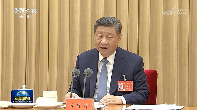 據報導，中國國家主席習近平計劃在下個星期主持一項座談會，以提振民營部門的信心，包括阿里巴巴創辦人馬雲在內的中國商業領袖都將與會。資料照。（截自央視新聞）