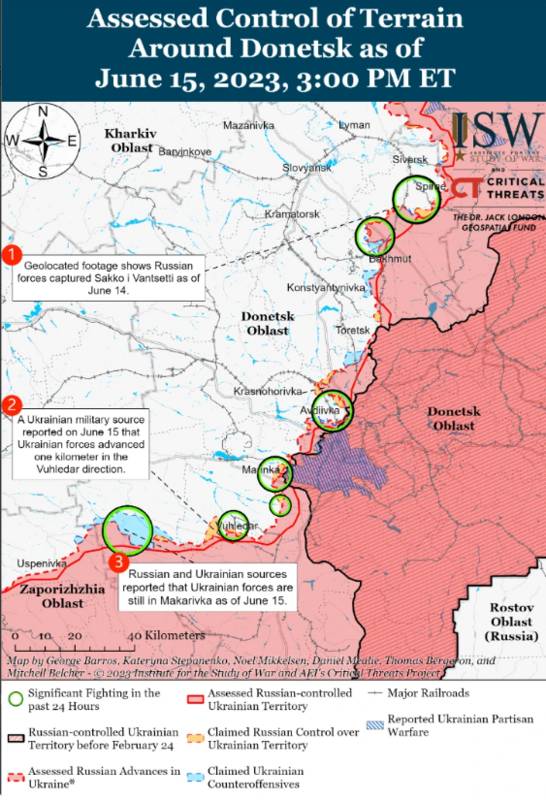藍色區域為烏軍反攻２星期以來的新佔領地帶。 圖：翻攝自美國戰爭研究所 ISW