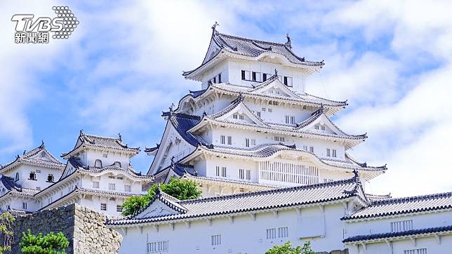 姬路城是日本三大名城之一。（圖／shutterstock 達志影像）