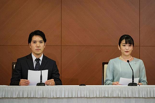 日本真子公主結婚／東京飯店召開記者會
