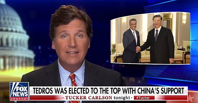 美國福斯新聞（ Fox News ）主播塔克·卡爾森（ Tucker Carlson ）。   圖：翻攝自Fox New