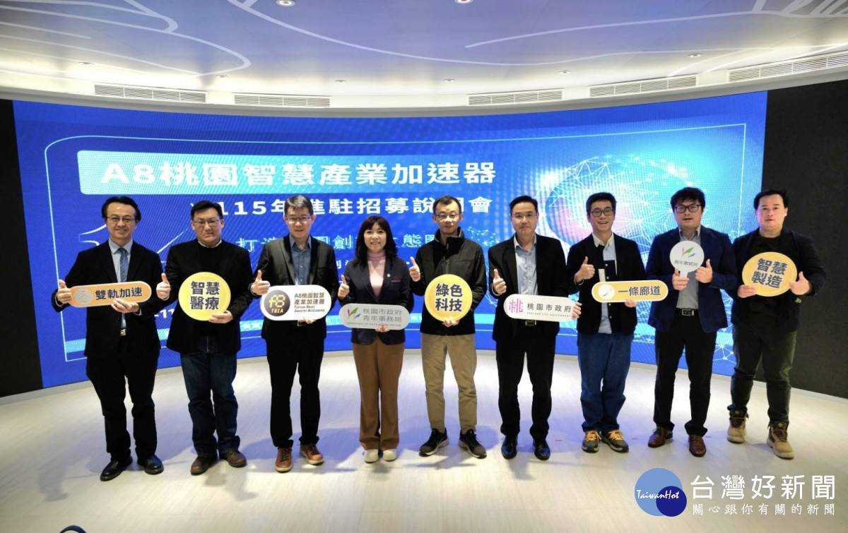 桃園市A8桃園智慧產業加速器招募啟動聚焦三大產業轉型| 台灣好新聞| LINE TODAY