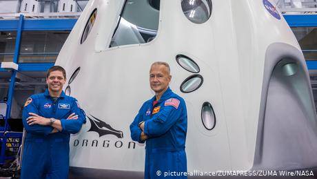 即將達成龍飛船前往國際空間站的兩名NASA宇航員（圖片攝於2020年4月17日）