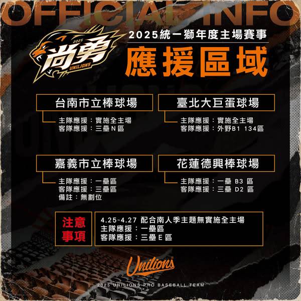 台南外野「外野酷炫席」。（圖：統一獅提供）