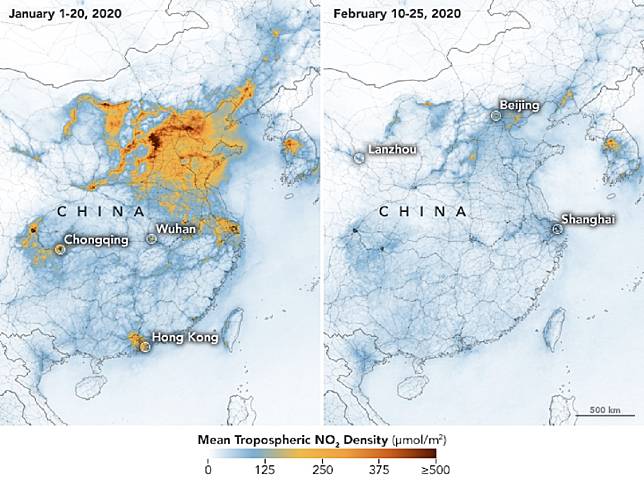 地球的反撲？封城鎖國防疫情蔓延　空氣品質獲大幅改善