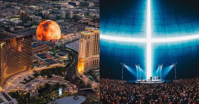 700 億打造的劇場長怎樣？美國拉斯維加斯「MSG Sphere」啟動，U2 成第一組開唱天團！