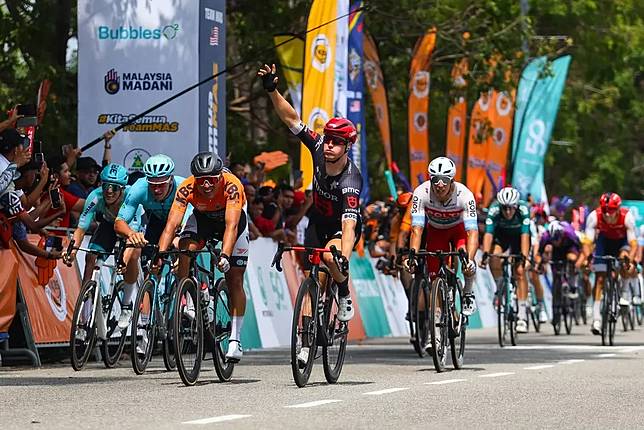 環蘭卡威第5站De Kleijn在麻六甲以優勢火力奪冠。Le Tour de Langkawi提供