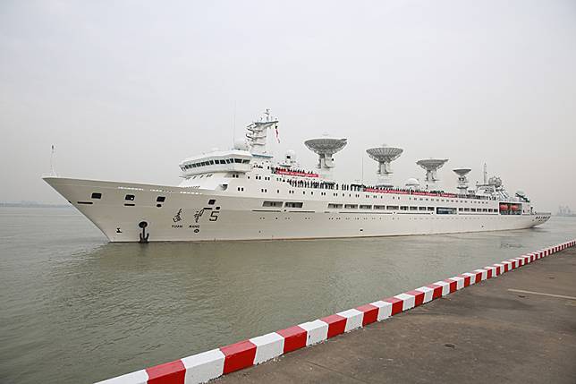 斯里蘭卡政府13日批准中國研調船「遠望5號」訪問斯里蘭卡。(圖：中國政府網)