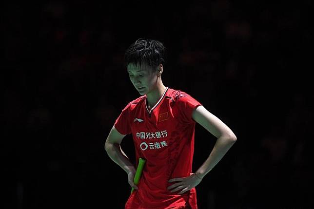Chen Yufei was outclassed by Pusarla V. Sindhu of India in her semi-final defeat at the world championships. Photo: Xinhua