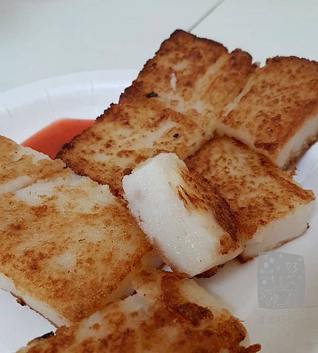 ▲蘿蔔糕煎得外脆內香，口感相當鮮明。(圖/過上好日子-邱俊智) 