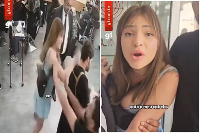 這髮型算失敗嗎？妹子不滿造型師當場狠刺，驚悚畫面曝光。圖／翻自G1