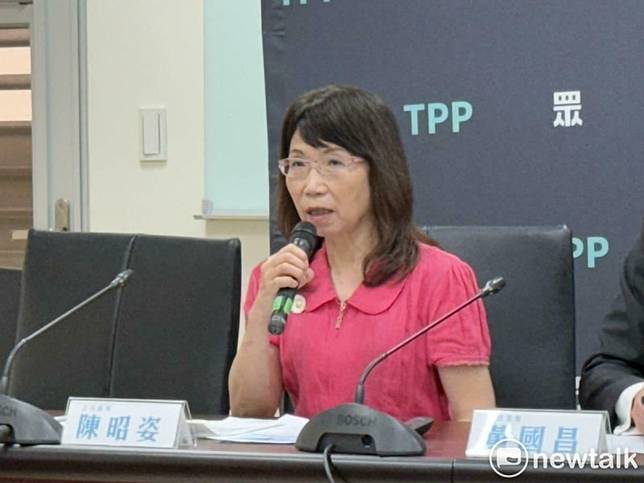 民眾黨立委陳昭姿。 圖：周煊惠 / 攝（資料照）