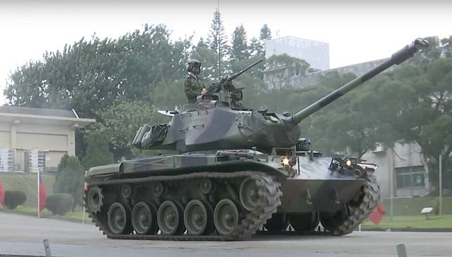 陸軍M41A3戰車今除役。   圖：擷取自中華民國陸軍提供影片