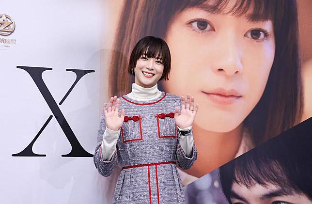 上野樹里去年12月曾來台宣傳電影《鄰人X：謎樣的女子》。（羅永銘攝）