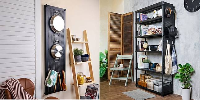 根據材質挑選對應清潔方式，能有效維持洞洞板外觀與使用壽命。圖：鐵坊家具提供