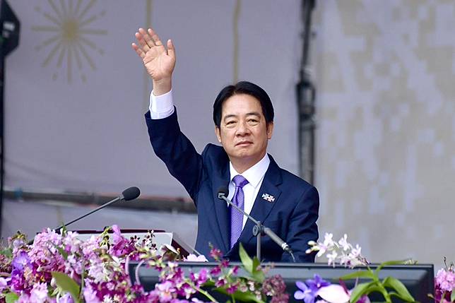 賴清德首度國慶演說。（張哲偉攝）