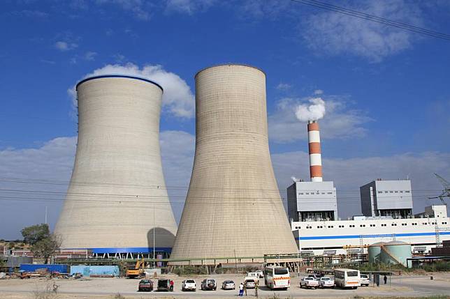 This photo taken on Aug. 3, 2023, shows an exterior view of Hwange Thermal Power Station in Hwange, Zimbabwe. (Xinhua/Zhang Baoping)