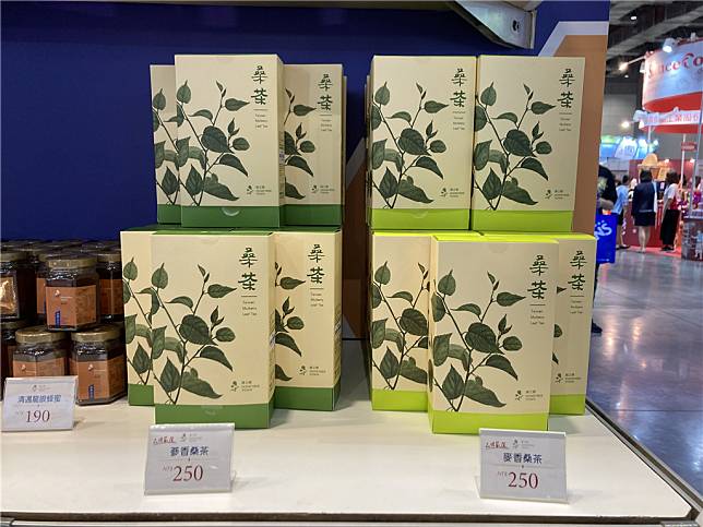 苗栗農改場輔導的GABA桑葉茶商品上市，是消暑又健康的飲品新選擇。（圖片來源：行政院農業委員會苗栗區農業改良場提供）