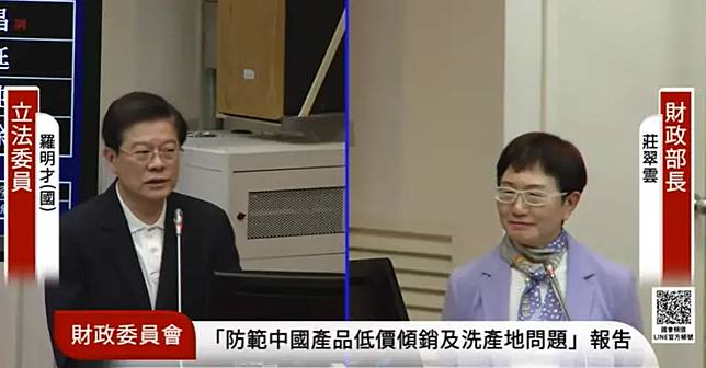 國安基金啟動護盤台股，立委關注是否擴編，也詢問稅收超徵是否可投入護盤計畫？財政部長莊翠雲今（16）日在立法院財委會做出回應。（圖／擷取自立法院議事轉播）