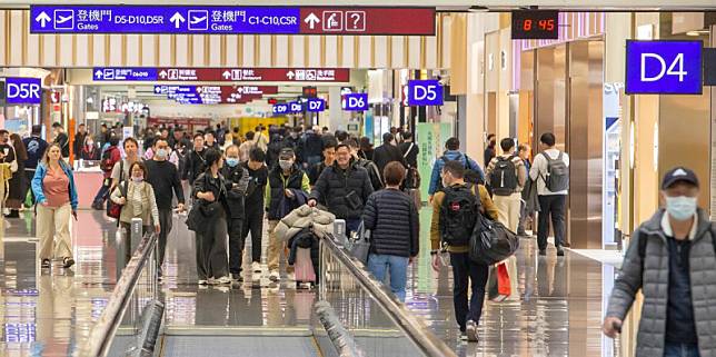 桃園機場公司表示，今年春節航空疏運高峰期自1月20日開跑，出境旅客應提早3時至辦理報到手續。 圖：桃園機場公司／提供