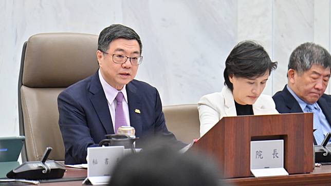 行政院長卓榮泰主持行政院會。行政院提供