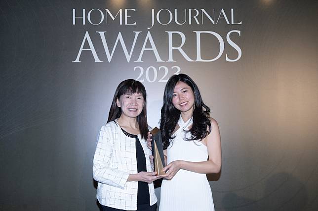 （左至右)香港興業國際集團品牌管理總經理蔡寶珠與Home Journal執行編輯Jennifer Chan
