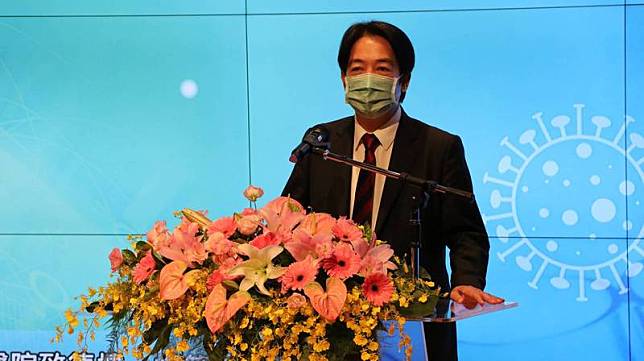 副總統賴清德出席由台北榮總主辦的「新冠病毒之感染防治策略與前瞻部署研討會」。(台北榮總提供)
