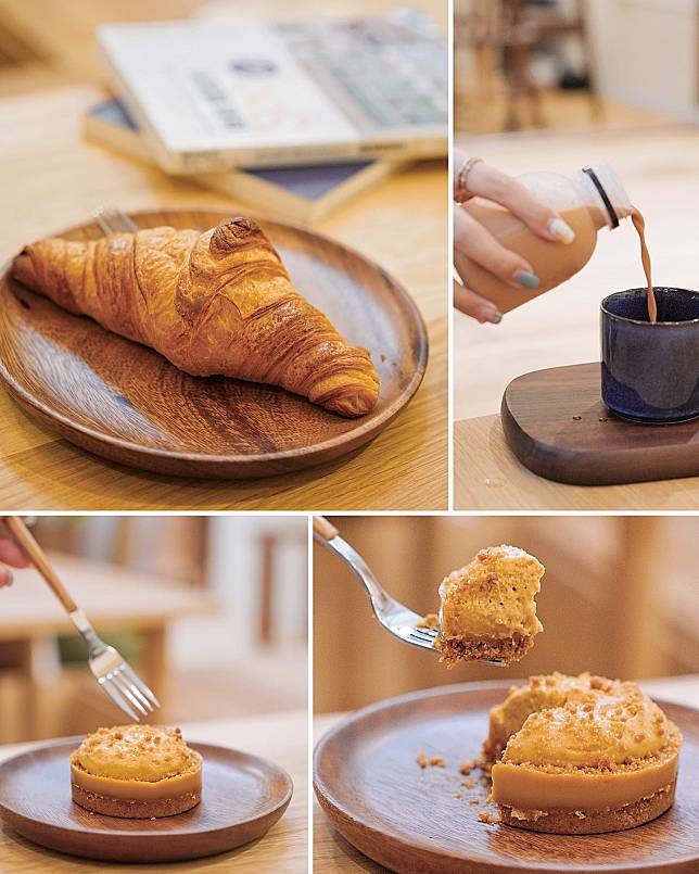 ✦ Caramel Tart HK$33 🍴4/5 ✦ Croissant HK$23 🍴3/5