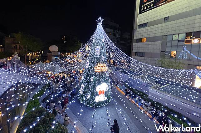 心中山線形公園「史努比耶誕樹」 / WalkerLand窩客島整理提供 未經許可不可轉載