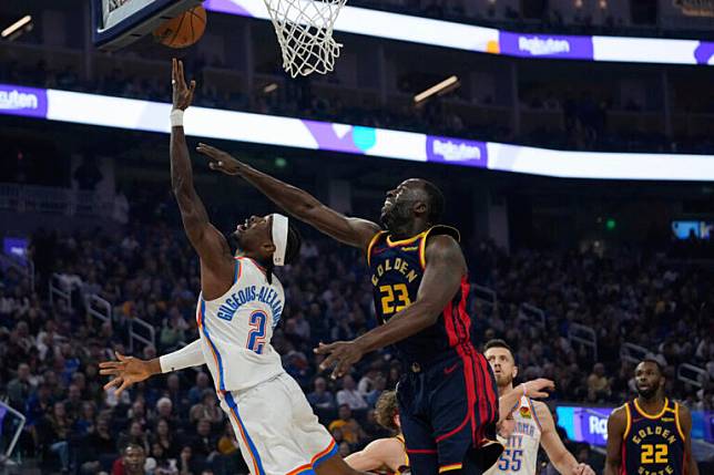 NBA／柯瑞膝蓋疼痛缺席比賽！ 雷霆戰勝勇士穩居西區龍頭 （圖／美聯社）