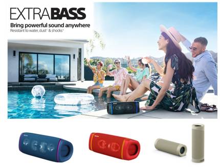 圖 1) Sony EXTRA BASS系列可攜式重低音無線藍牙喇叭SRS-XB43、SRS-XB33和SRS-XB23　.png