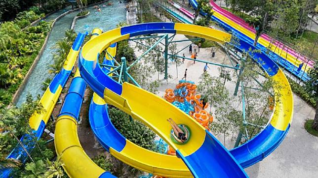 世界最長滑水道即將在馬拉西亞登場。圖／翻攝自Escape Theme Park, Penang臉書