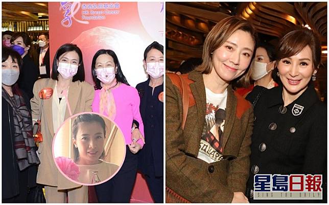 陳凱韻及張玉珊等，出席香港乳癌基金會舉辦的慈善放映會。