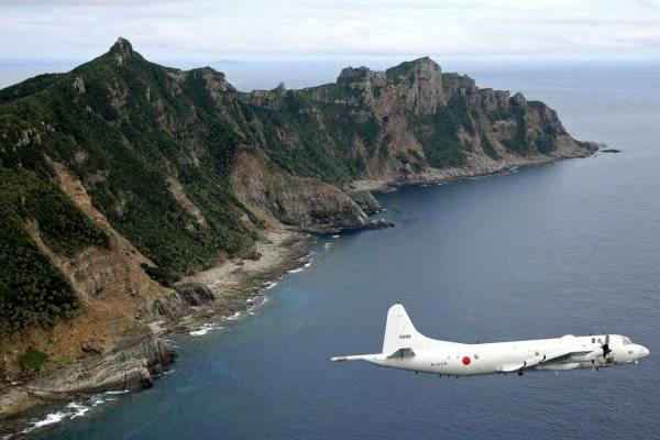 日本海上自衛隊偵察機飛越釣魚台（美聯社）