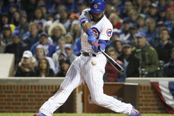 芝加哥小熊隊（Chicago Cubs）30日在主場擊敗克利夫蘭印地安人隊（Cleveland Indians）（AP）