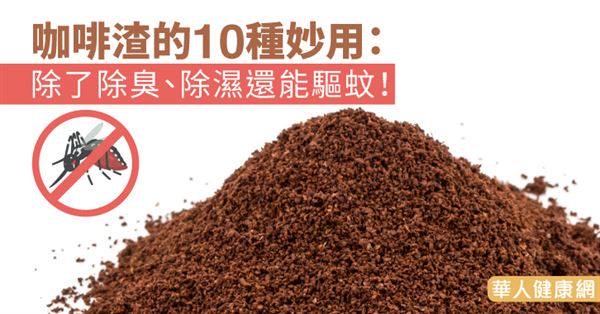 咖啡渣的10種再利用：除臭、除濕還能驅蚊！